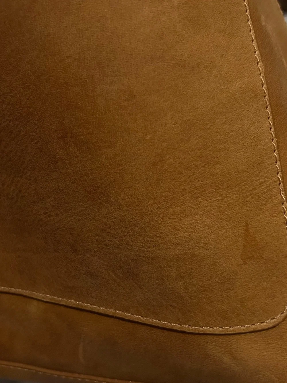 Able Elvira Large Top Zip Leather Tote